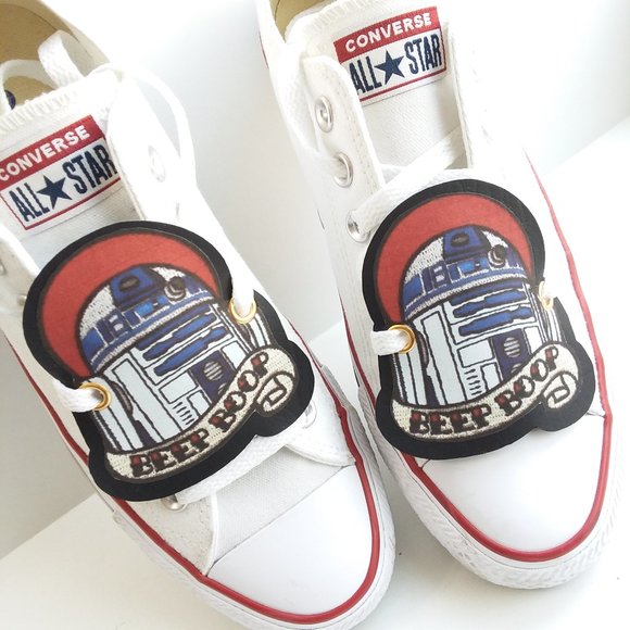 R2D2 Custom shoelace patch charm lace lock Star wars